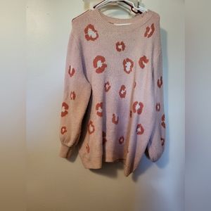 Cheetah print sweater